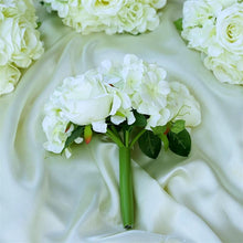 Load image into Gallery viewer, Rose & Hydrangea Bouquet Artificial Silk Flowers - Cream