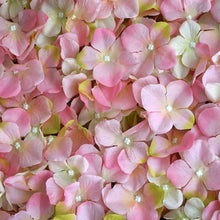 Load image into Gallery viewer, Hydrangea Artificial Flower Wall Mat Panel - Pink - 4 panels