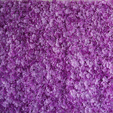 Load image into Gallery viewer, Hydrangea Artificial Flower Wall Mat Panel - Purple - 4 panels