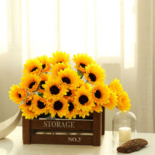 Load image into Gallery viewer, Small Yellow Silk Sunflowers