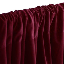 Load image into Gallery viewer, Set Of 2 Burgundy Fire Retardant Polyester Curtain Panel Backdrops Window Treatment With Rod Pockets - 5FTx10FT