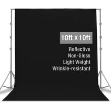 Load image into Gallery viewer, 10FT Adjustable Crossbar Kit Wedding Photography Muslin Backdrop Stand + FREE Backdrops