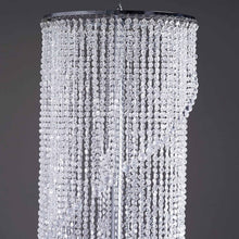 Load image into Gallery viewer, 48" Acrylic Diamond Spiral Chandelier Centerpiece For Wedding Party Event - Free Stand + Poles