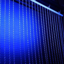 Load image into Gallery viewer, 8ft x 3ft Clear Diamond Strand Premium Acrylic Crystal Bead Curtain Backdrop Wedding Party Decor - Metal Rod Top