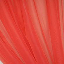 Load image into Gallery viewer, 10FT Fire Retardant Coral Sheer Curtain Panel Backdrops Window Treatment With Rod Pockets - Premium Collection