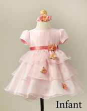 Load image into Gallery viewer, Silky Satin and Sheer Tulle Floral Dress - Lavender