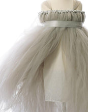 Load image into Gallery viewer, Empyrean Tulle Floor-Length Dress - Silver