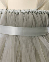 Load image into Gallery viewer, Empyrean Tulle Floor-Length Dress - Silver