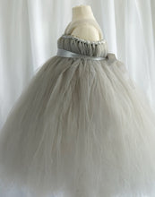 Load image into Gallery viewer, Empyrean Tulle Floor-Length Dress - Silver