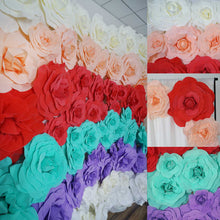 Load image into Gallery viewer, 12" Large Foam Rose Backdrop Wall Decor - Lavender - 4 pcs