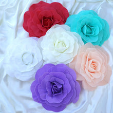 Load image into Gallery viewer, 12" Large Foam Rose Backdrop Wall Decor - Red - 4 pcs