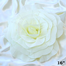 Load image into Gallery viewer, 16" Large Foam Rose Backdrop Wall Decor - Cream - 4 pcs