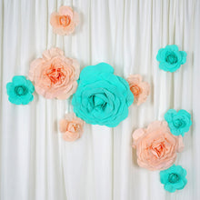 Load image into Gallery viewer, 16" Large Foam Rose Backdrop Wall Decor - White - 4 pcs