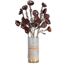 Load image into Gallery viewer, 6 x Trio of Glittered Bird’s Nest on Stem - Chocolate