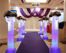 Load image into Gallery viewer, Illuminating Royal Verona Wedding Columns 41" Tall with LED Lights - 4PCS/Set