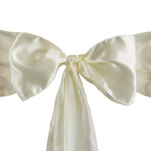 Load image into Gallery viewer, Ivory Sleeveless Satin Flower Girl Dress with Sash