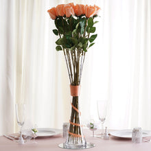 Load image into Gallery viewer, 20" Tall Clear Hourglass Shaped Floral Centerpiece Vase Wedding Party Decoration - 6 PCS