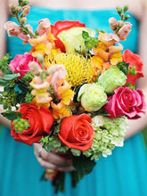 Load image into Gallery viewer, Small Velvet Rose Bud Bush Artificial Flowers - Chocolate

