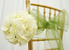 Load image into Gallery viewer, Hydrangea Kissing Ball Artificial Silk Flowers - Cream - 4 pack

