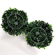 Load image into Gallery viewer, Boxwood Kissing Ball Artificial Silk Flowers - 4 pack
