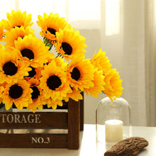 Load image into Gallery viewer, Small Yellow Silk Sunflowers
