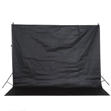 Load image into Gallery viewer, 10FT  Adjustable Crossbar Kit Wedding Photography Muslin Backdrop Stand + FREE Backdrops
