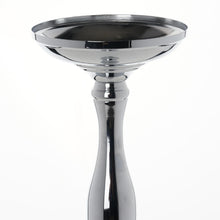 Load image into Gallery viewer, 19" Tall Silver Metallic Floral Vase Wedding Centerpiece Riser - Buy One Get One Free
