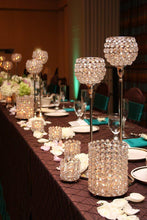 Load image into Gallery viewer, Bejeweled Blitz  Votive Tealight Wedding Crystal Candle Holder - 3.25" Dia x 2.75" Tall
