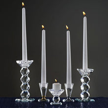 Load image into Gallery viewer, 3" Gemcut Egyption Handcrafted Glass Crystal Votive Candlestick Holder With Gold Metal Stem Table Top Wedding Centerpiece - 1 PCS
