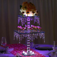 Load image into Gallery viewer, 21" Gemcut Egyption Handcrafted Glass Chandelier Crystal Wedding Cake Riser Stand - 1 PCS
