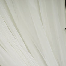 Load image into Gallery viewer, Set Of 2 Ivory Fire Retardant Sheer Organza Premium Curtain Panel Backdrops Window Treatment With Rod Pockets - 5FTx10FT
