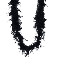 Load image into Gallery viewer, Lush Chandelle Turkey Boas - Black 2 Yards
