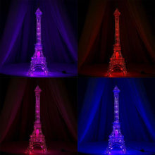 Load image into Gallery viewer, 39" Color Changing LED Metal Eiffel Tower Wedding Event Party Columns - 1PCS

