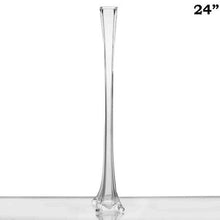 Load image into Gallery viewer, 24" Clear Eiffel Tower Vases-12pc
