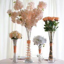 Load image into Gallery viewer, 20" Tall Clear Hourglass Shaped Floral Centerpiece Vase Wedding Party Decoration - 6 PCS

