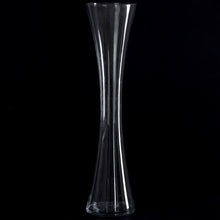 Load image into Gallery viewer, 24" Tall Clear Hourglass Shaped Floral Centerpiece Vase Wedding Party Decoration - 6 PCS
